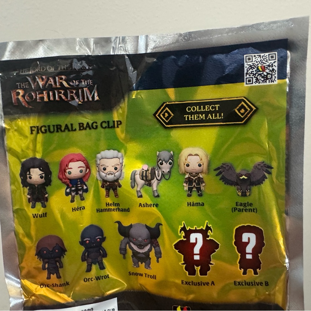 Ashere! The Lord Of The Rings “The War Of The Rohirrim” Figural Bag Clip! - Picture 2 of 3